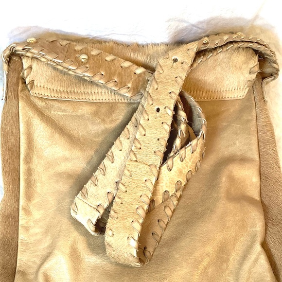 Rock n Roll! Vintage Claudia Firenze Pony Hide and Leather Bag
